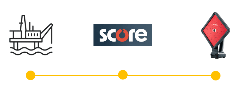 Score Group engineer using Ultra Pro on offshore platform
