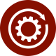 Reduce downtime icon