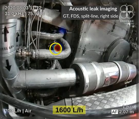 gas turbine fuel distribution system - methane leak