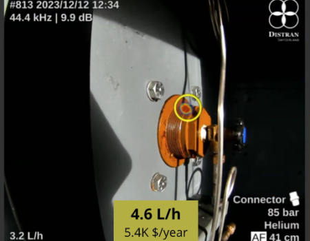 Get instant leak cost on screen