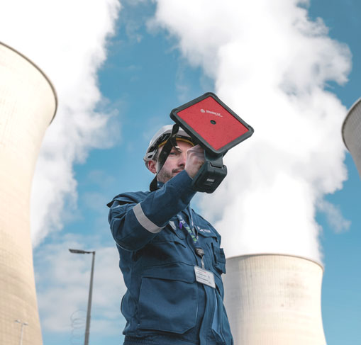 Gilles GUÉRARD, Reliability Management Department, Air/Ventilation systems engineer at EDF Bugey Nuclear Power Plant, outside the npp