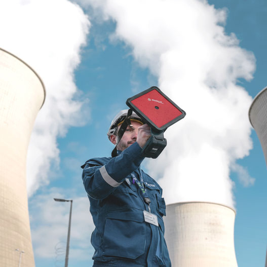 "Gilles GUÉRARD, Reliability Management Department, Air/Ventilation systems engineer at EDF Bugey Nuclear Power Plant, outside the npp